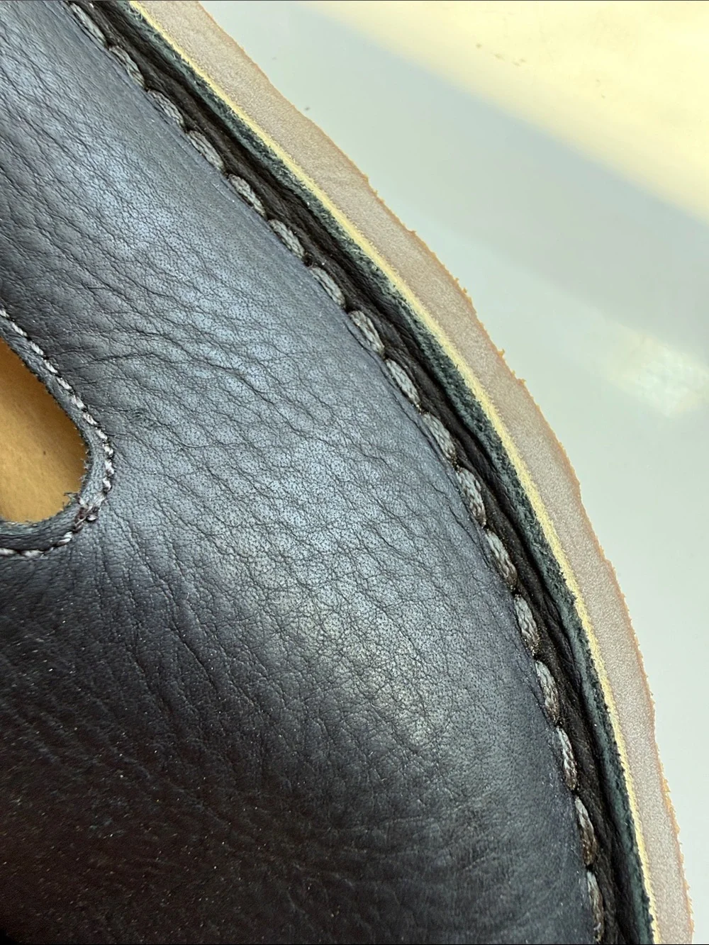 L.L. Bean Black Leather Slip-On Loafers